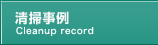 清掃事例 Cleanup record